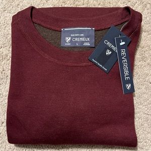 NWT DANIEL CREMIEUX Reversible Pull Over Sweater Size: L